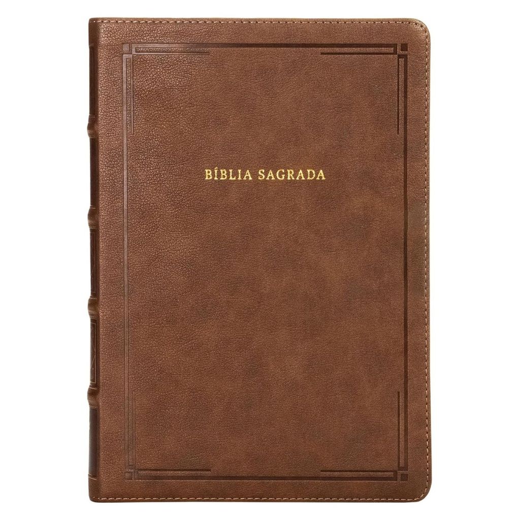Bíblia Sagrada NVI Referência - Marrom Barroca - Thomas Nelson