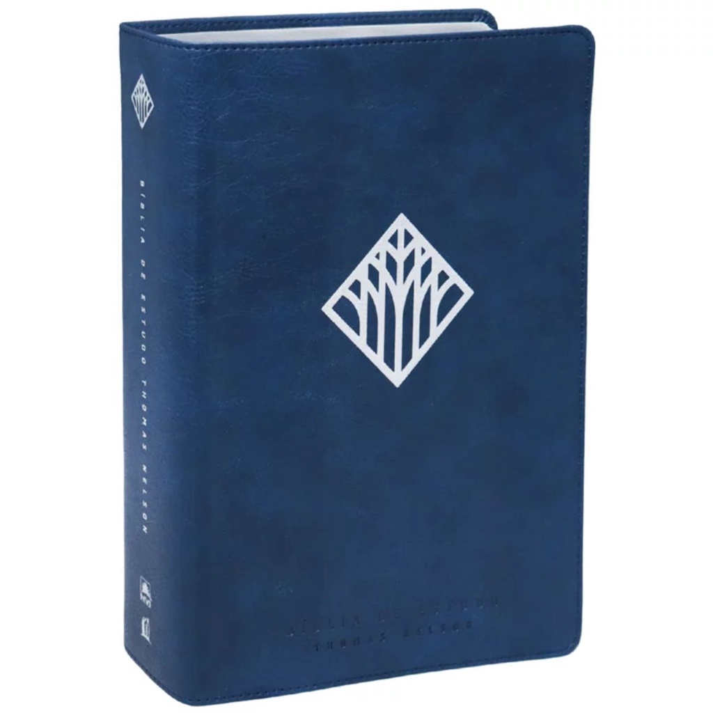 Bíblia De Estudo Thomas Nelson | NVI | Caixa Box | Capa Luxo Azul Marinho