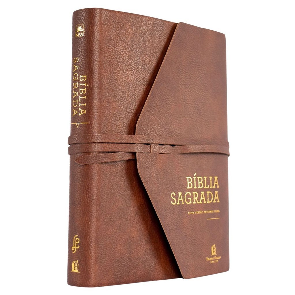Bíblia Sagrada | NVI | Com Espaço para Anotações | Capa Couro Soft Marrom Artesanal | Thomas Nelson Brasil
