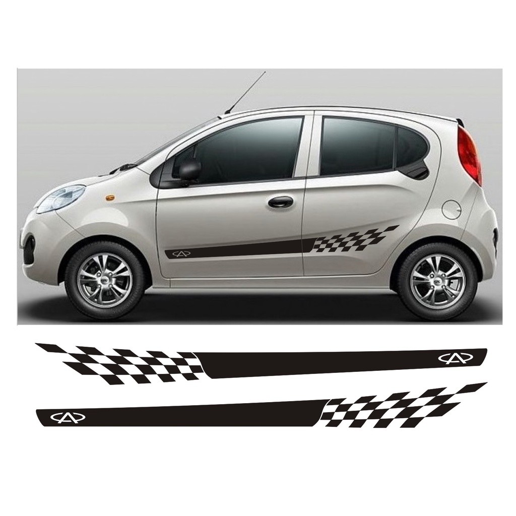 Adesivo Lateral para Chery New Qq Nq2 Look Act Smile Faixa Colante Fita