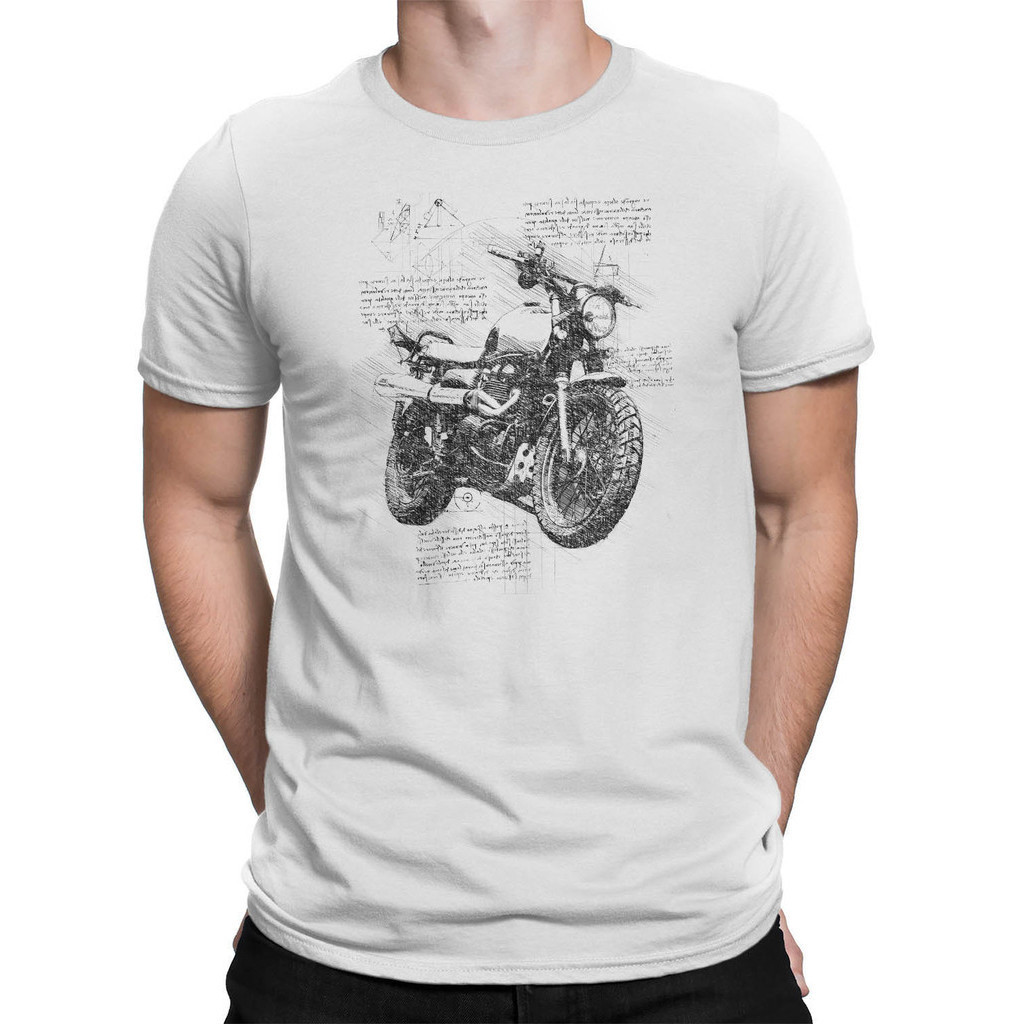 Camiseta Moto Custom Projeto Camisa Motoqueiro Unissex Unissex Algodao