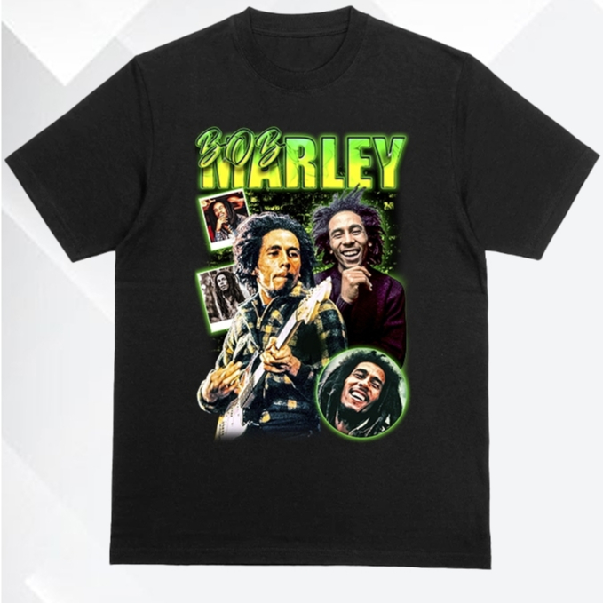 Camiseta Bob Marley Graphic Tee Bootleg Blusa Algodão Premium Plus Size Unissex