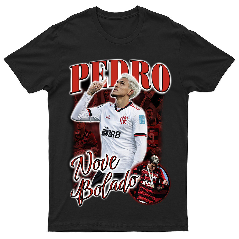 Camiseta Pedro Artilheiro Bootleg Graphic Tee Jogador Camisa Futebol Unissex 100% Algodão Premium Envio Imediato