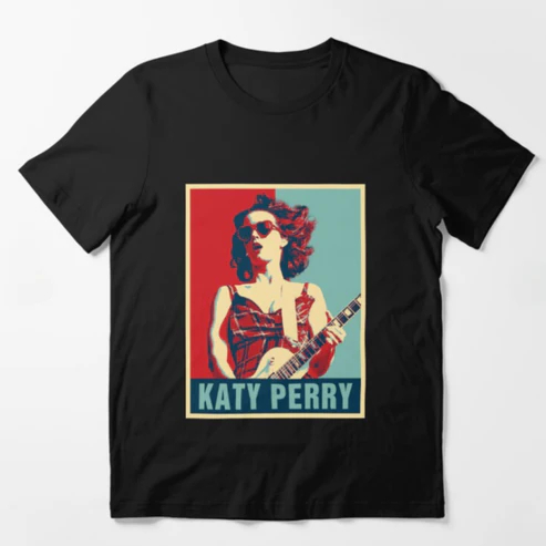 Camisa Premium Katy Perry Vintage Graphic Blusa Unissex Camiseta 100% Algodão