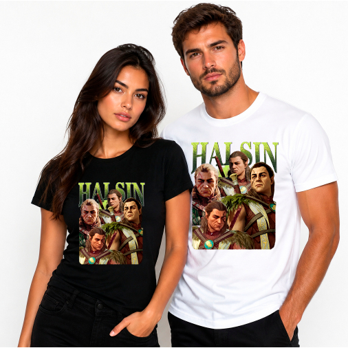 camiseta basica Halsin Baldurs Gate 3 Vintage T-Shirt, Gift For Women and Man Unisex T-Shirt camisa algodãocamisa mascul