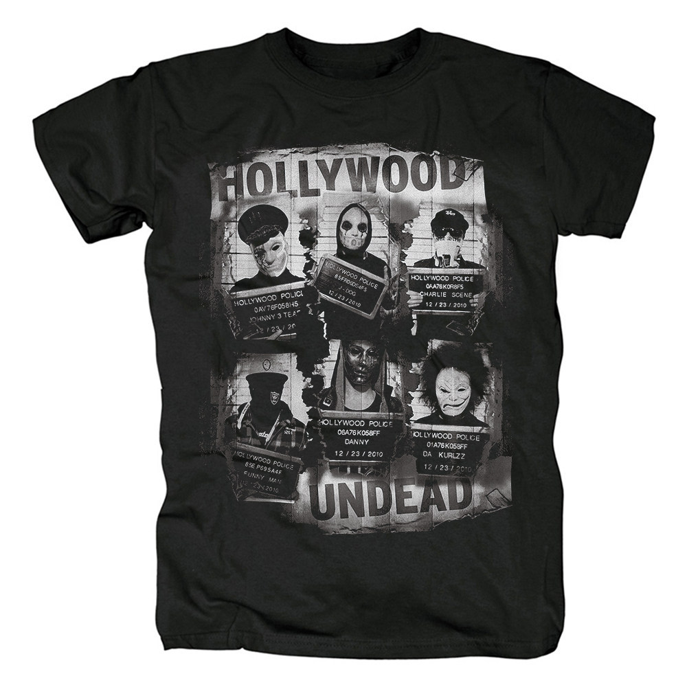 Music.Soul Camiseta Unissex Hollywood Undead Swan Songs Metal Rap Rock Preta Estilosa Confortável Moderna Casual