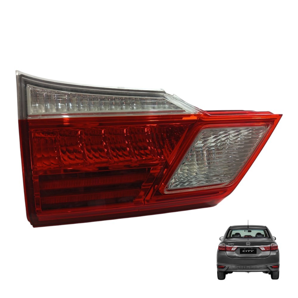 Lanterna tampa traseira direita honda city 2018 2019 detalhe