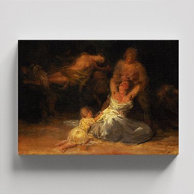 Quadro Canvas Act of Violence against Two Women Borda Infinita 40x60cm