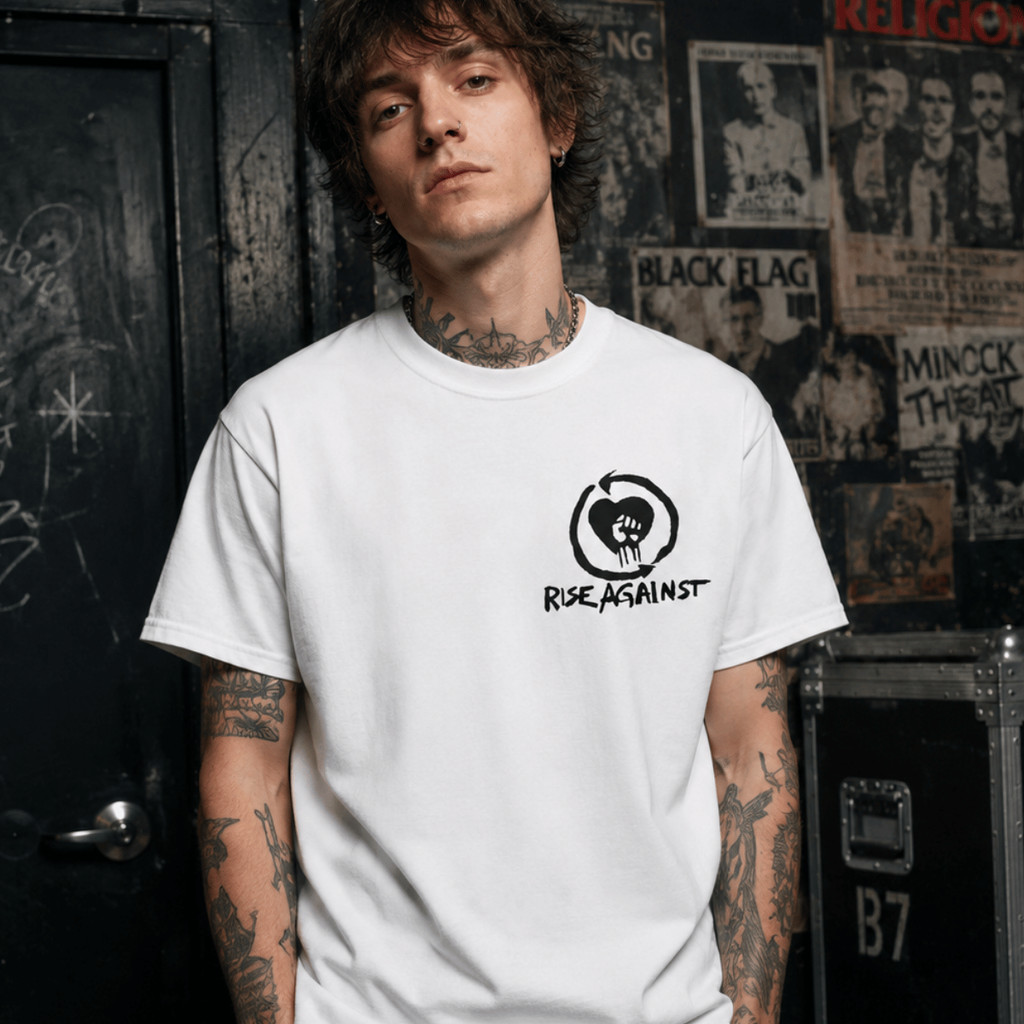 Camiseta Oversized Rise Against Rock Punk Alternativo Música Hardcore Underground Vintage Street Style 100% Algodão