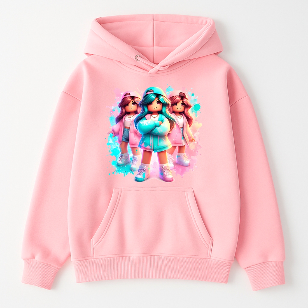 Blusa de Moletom Infantil Jogo Pixel Online Menina Gamer Agasalho de Frio