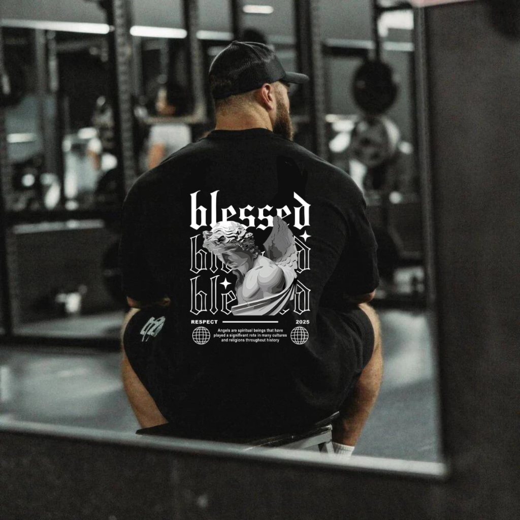 Camiseta Oversized 100% Algodão Streetwear Blusão Largo Estampas Maromba Academia Treino