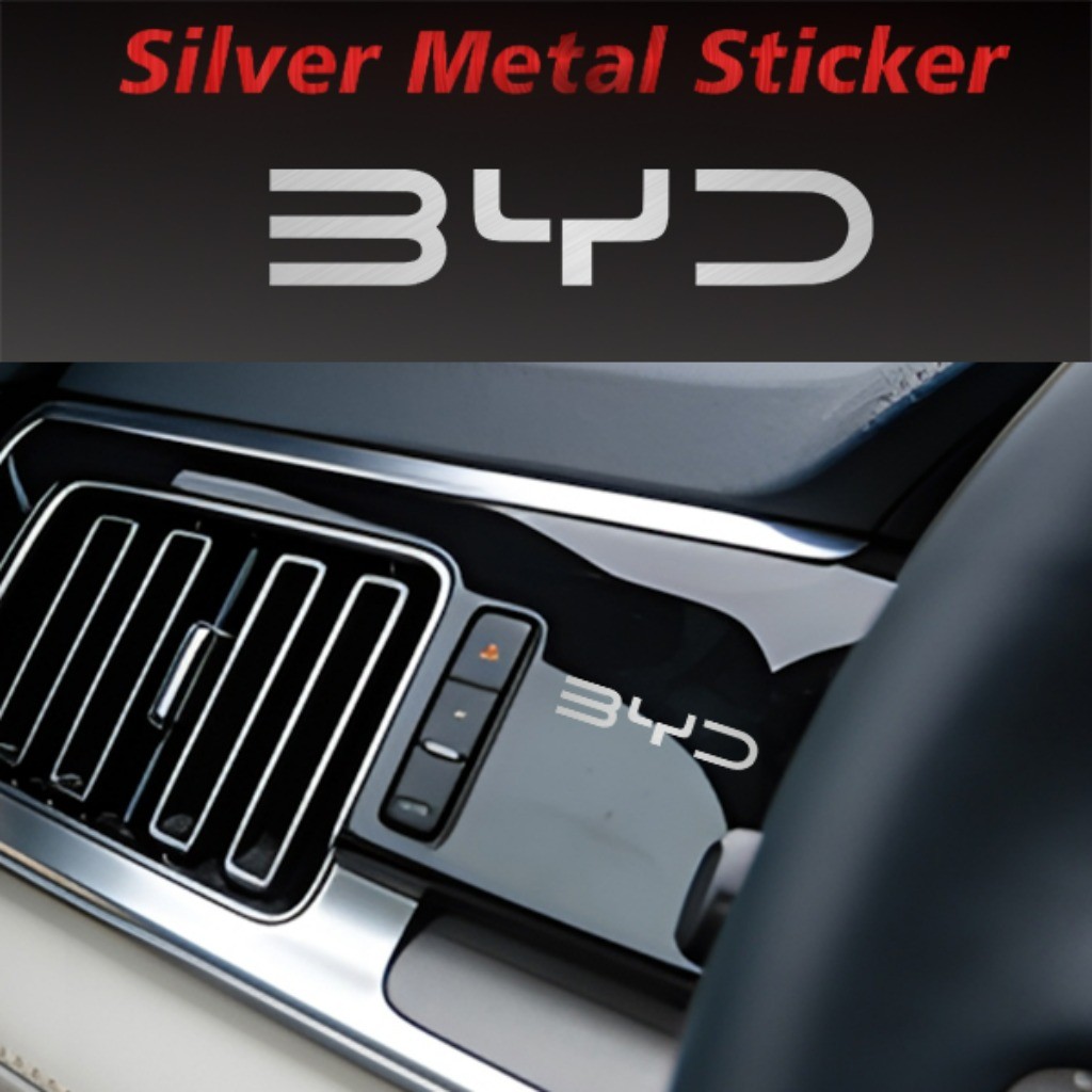 Kit 10 Peças Autocolante Sticker Metal Emblema Automotivo Acessórios Automotivos For BYD Dolphin Seal Song Plus