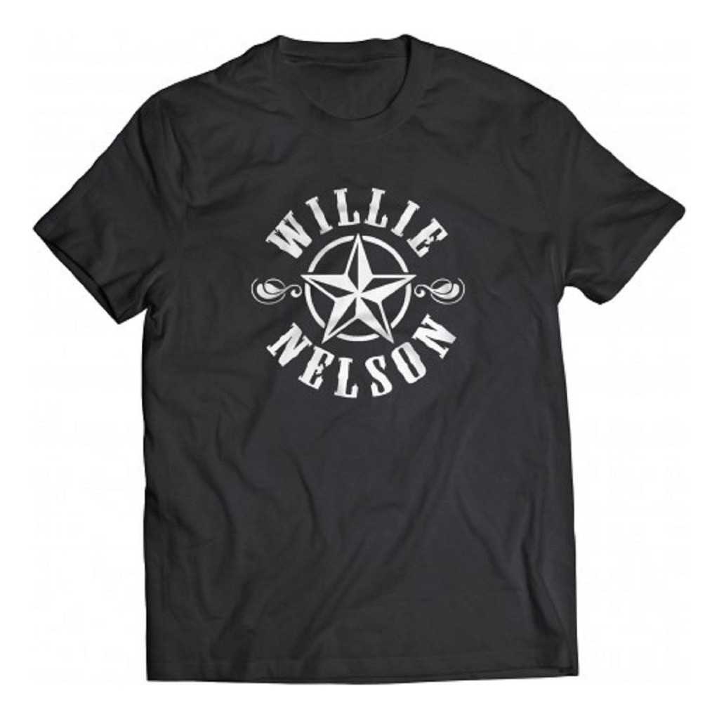 Camiseta  Willie Nelson - Camisa Unissex Show Rock