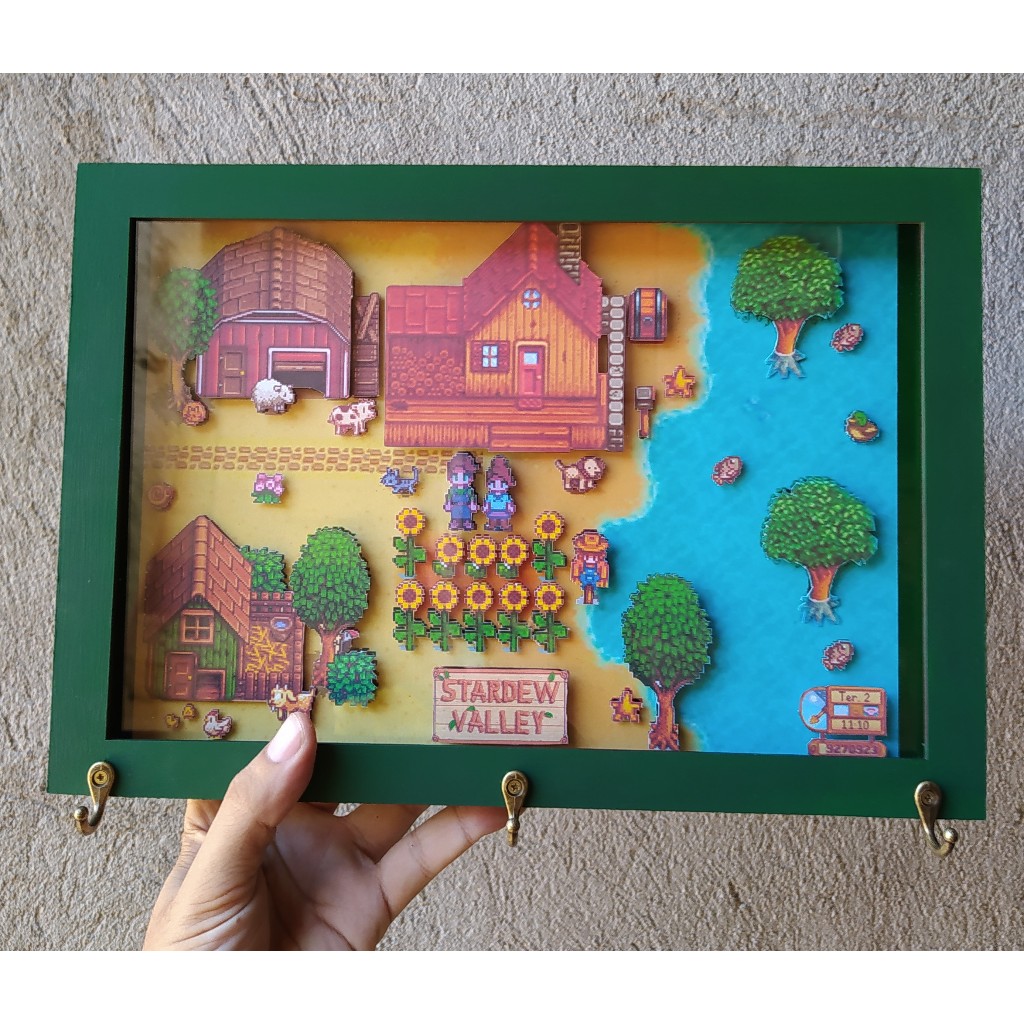 Porta Chaves 3D Stardew Valley Personalizado LEIA A DESCRIÇÃO