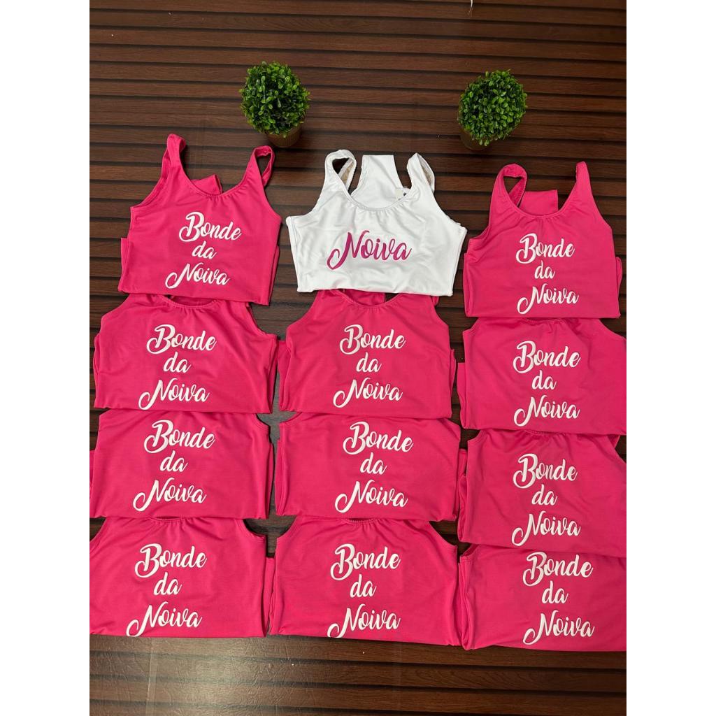 KIT COM 12  PEÇAS Body Maiô Noiva Team Bride Time da Noiva Para Despedida de Solteira FORRO PARTE DA FRENTE INTEIRA