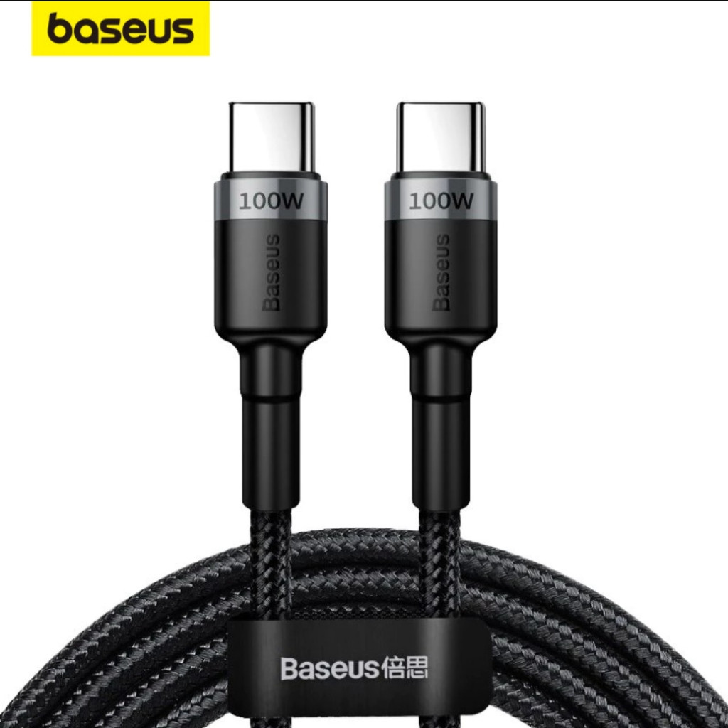 Cabo Baseus USB-C 100W 1.2m Carregamento Rápido PD QC4.0 Tipo C iPhone 15 Xiaomi Huawei MacBook