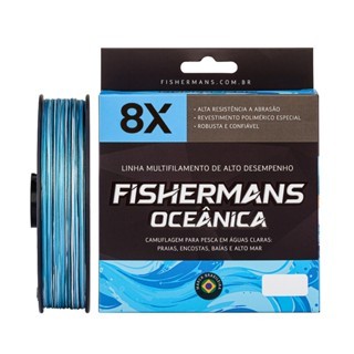 Linha Para Pesca Fishermans Multifilamento Super Resistente Com Alto Desempenho 8x 1200m