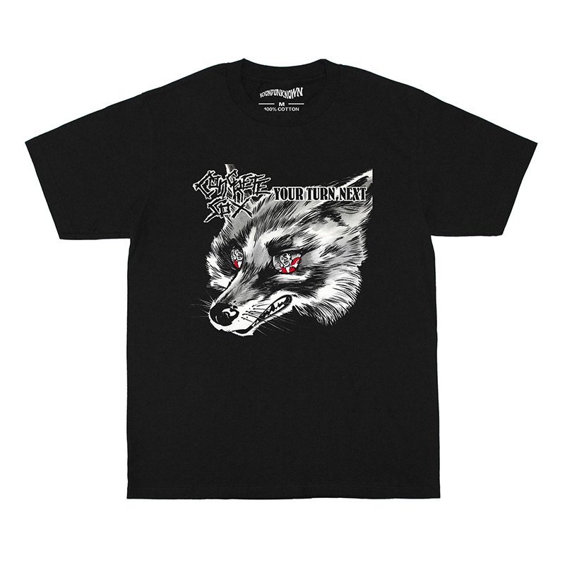 Music Soul Camiseta Unissex Concrete Sox Hardcore Punk Cabeça Lobo Estilosa Autentica Confortavel Retrô
