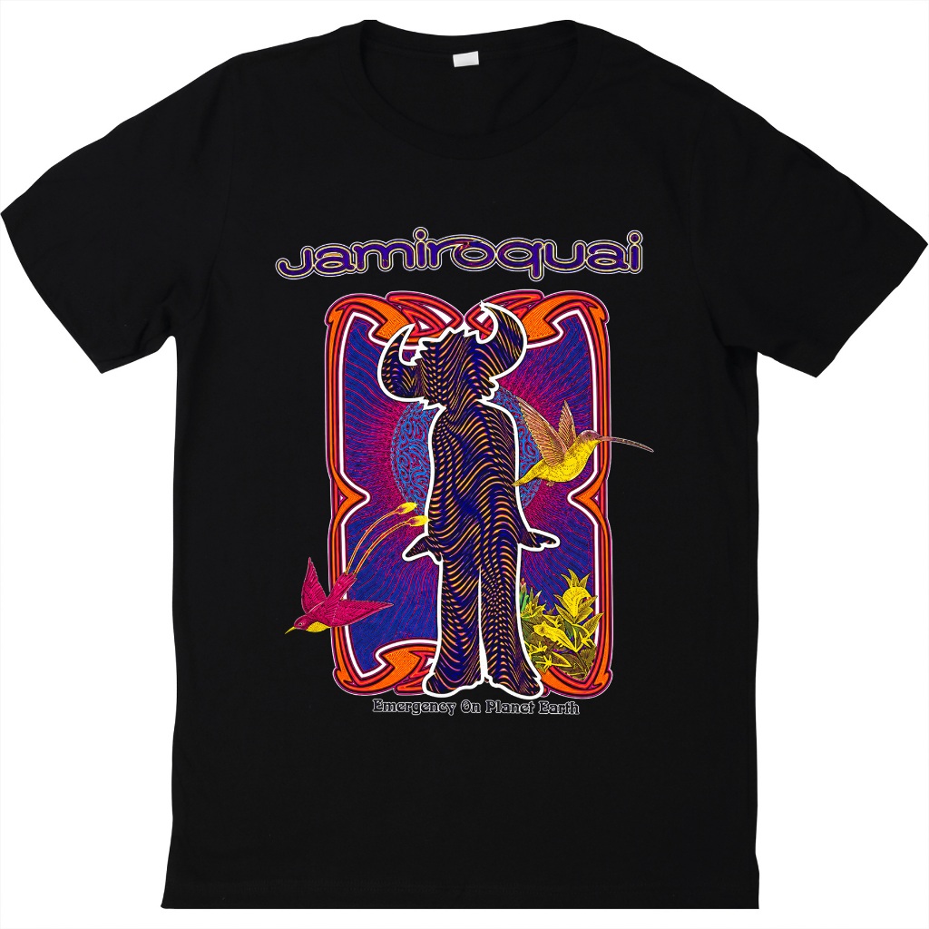 Camiseta Jamiroquai Emergency On Planet Earth | Camisa Unissex Blusa Algodão Funk Acid Jazz