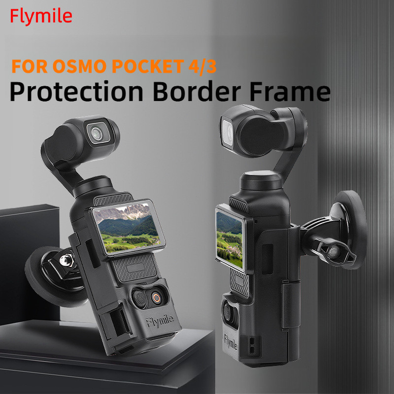 Flymile Para DJI Osmo Pocket 4/3 Suporte De Extensão Proteção Borda Quadro Montagem Bota Fria Câmera Fotografia Acessóri