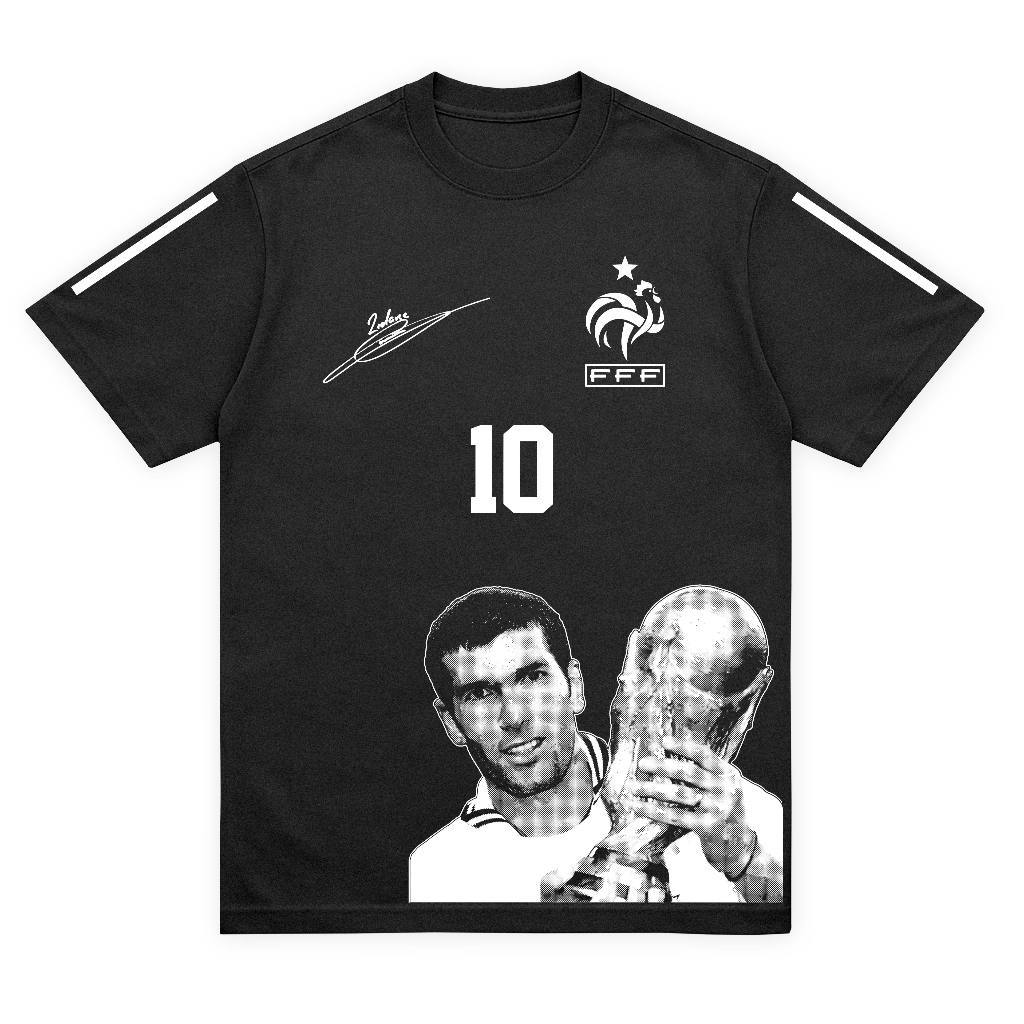 Camiseta Streetwear T-shirt Estampa Craque Jogador Historico Zidane Adulto