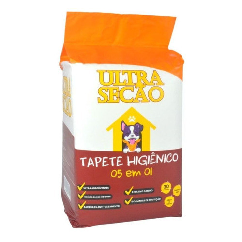 Tapete Higiênico Ultra Secão  Branco 80x60 30un