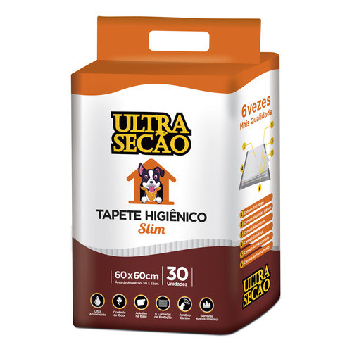 Kit C/ 4 Tapete Higiênico Ultra Secão Branco 60x60 30un
