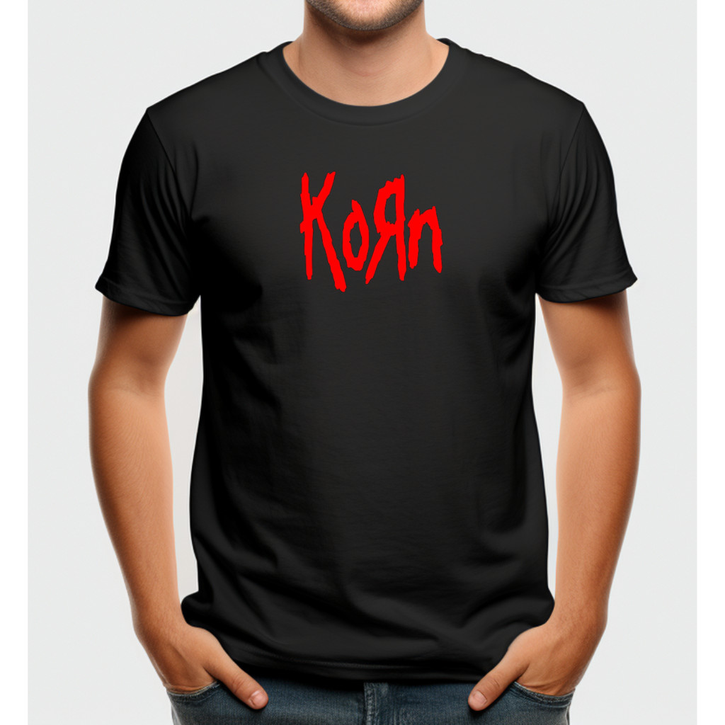 Camiseta Korn Rock Metal Clássica