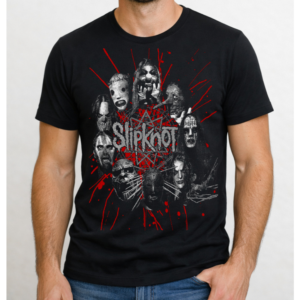 Camiseta Slipknot Rock Blusa Metal Camisetas Diversas Banda Rock And Roll