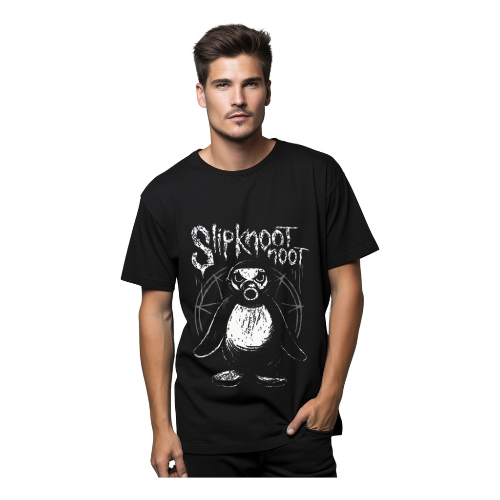 Camiseta Slipknot Banda Rock Metal Preta The End So Far