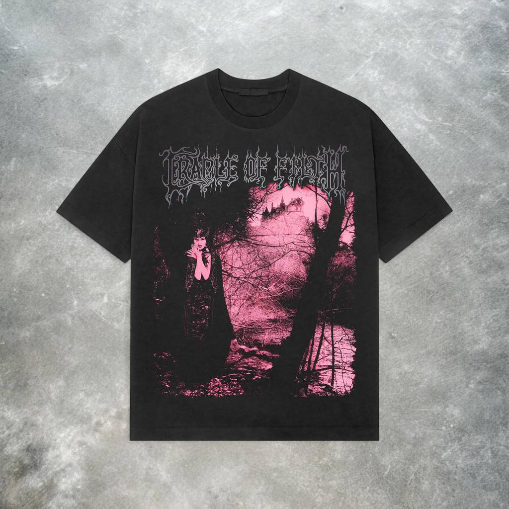 Camiseta Masculina Feminina Estampa Cradle of Filth Banda Metal T-shirt Unissex Streetwear Envio Imediato
