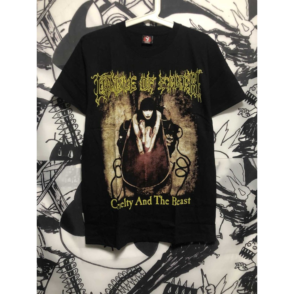 Music.Soul Camiseta Masculina Cradle of Filth | Estética Extreme Metal Gótico | Unissex 100% algodão