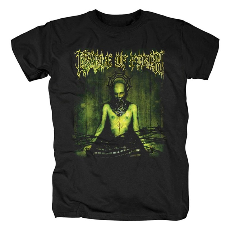 Music.Soul Camiseta Unissex Cradle of Filth Black Metal Britânico Estampado Poderoso Estiloso Confortável Casual