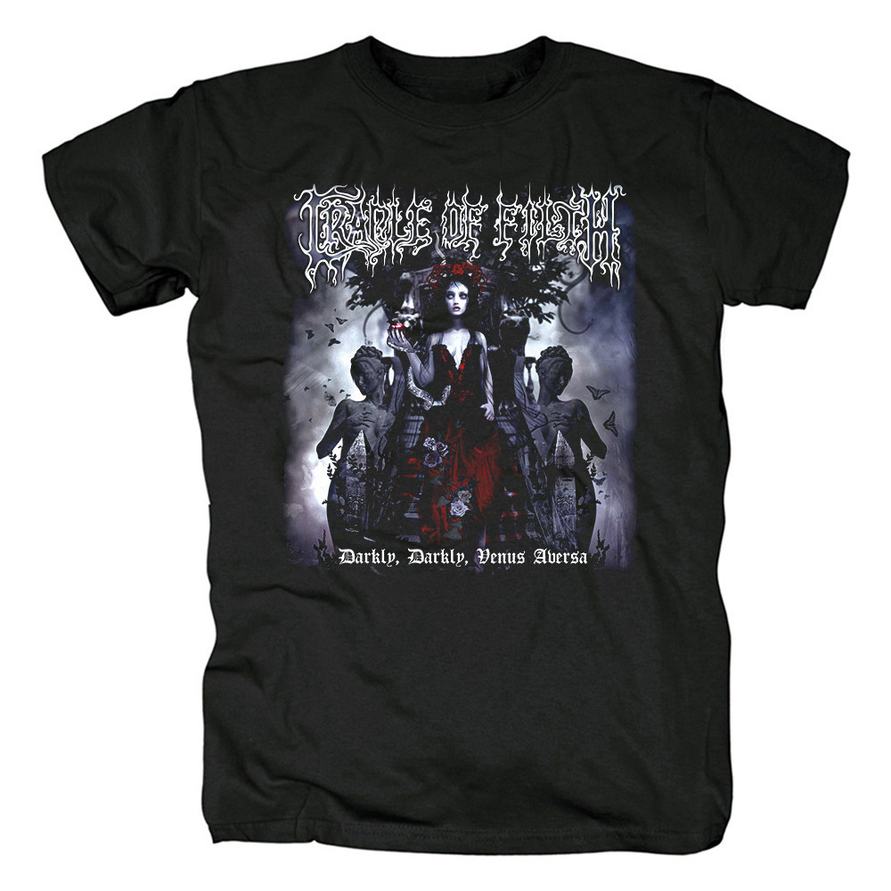 Music.Soul Camiseta Unissex Cradle of Filth Black Metal Vampiro Estampada Poderosa Estilosa Confortável Casual