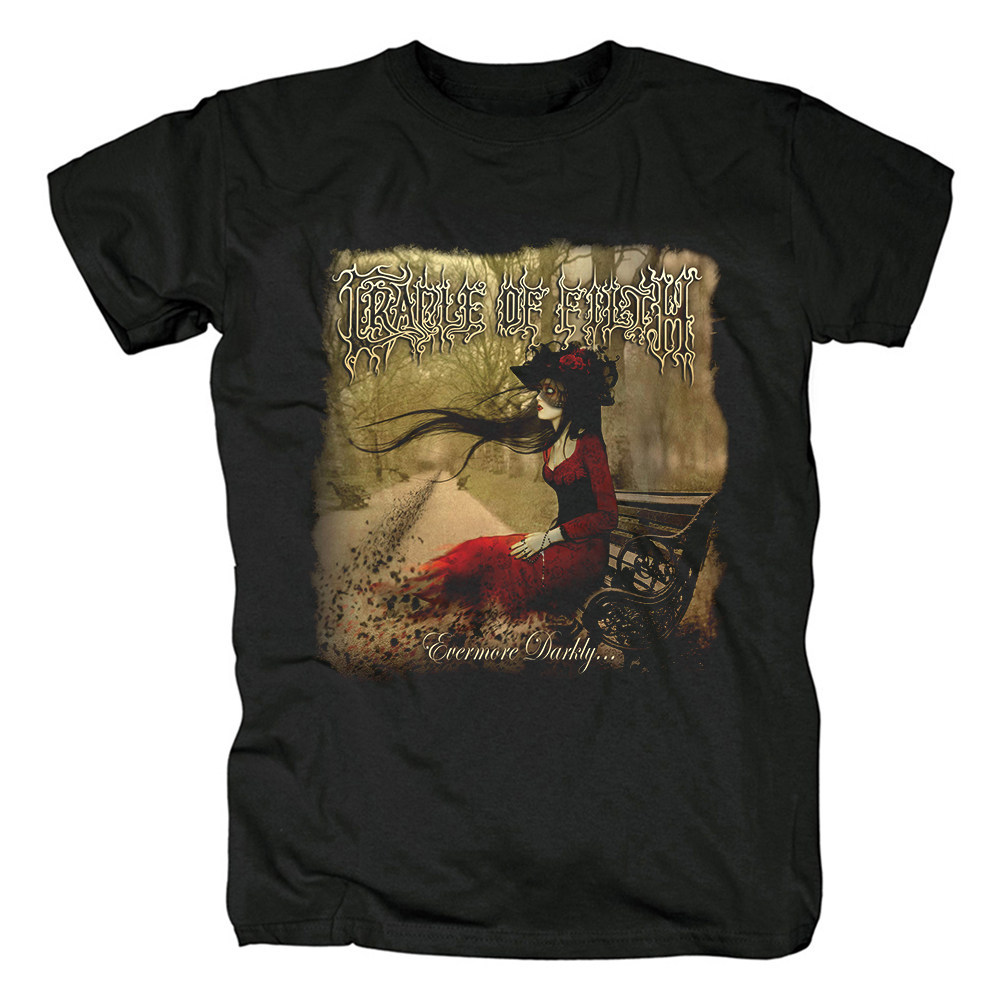 Music.Soul Camiseta Unissex Cradle of Filth Black  Metal Vampiro Estampada Poderosa Estilosa Confortável Casual