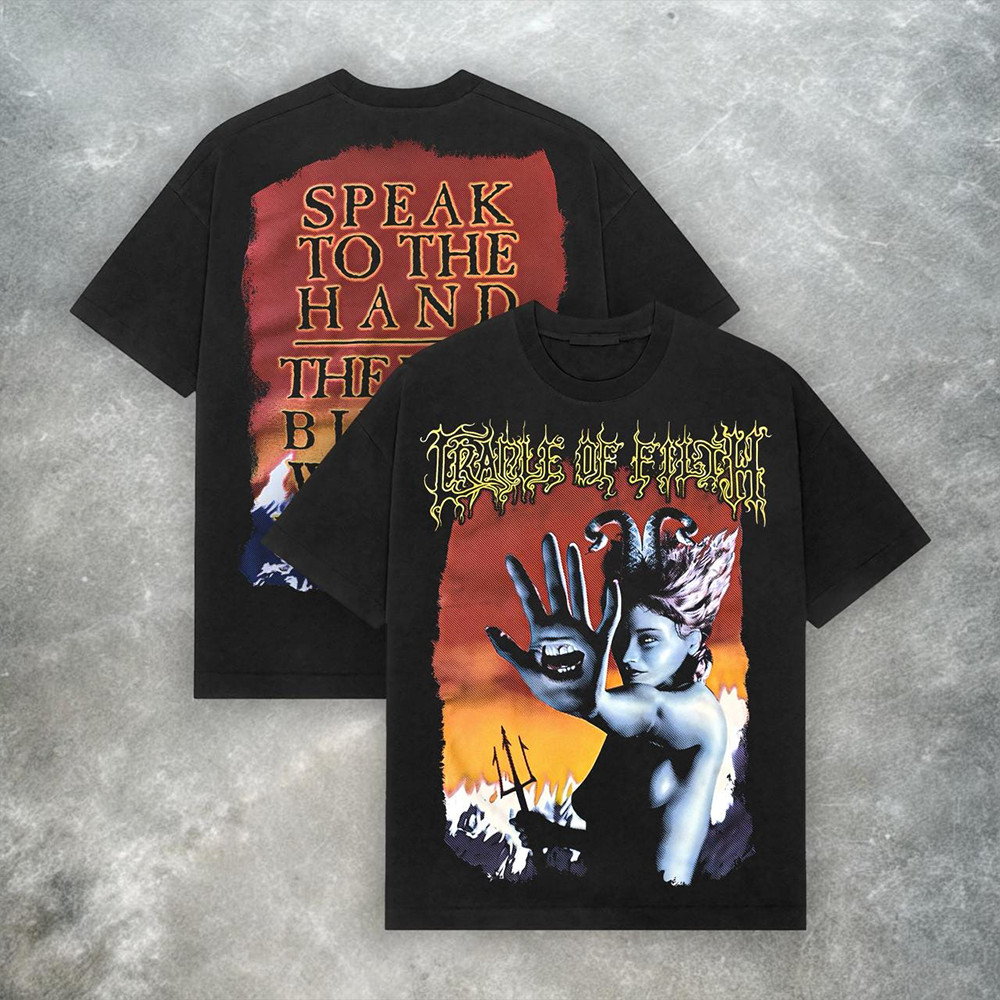 Camiseta Masculina Feminina Estampa Cradle Of Filth Banda Metal Diabo T-shirt Unissex Streetwear Envio Imediato