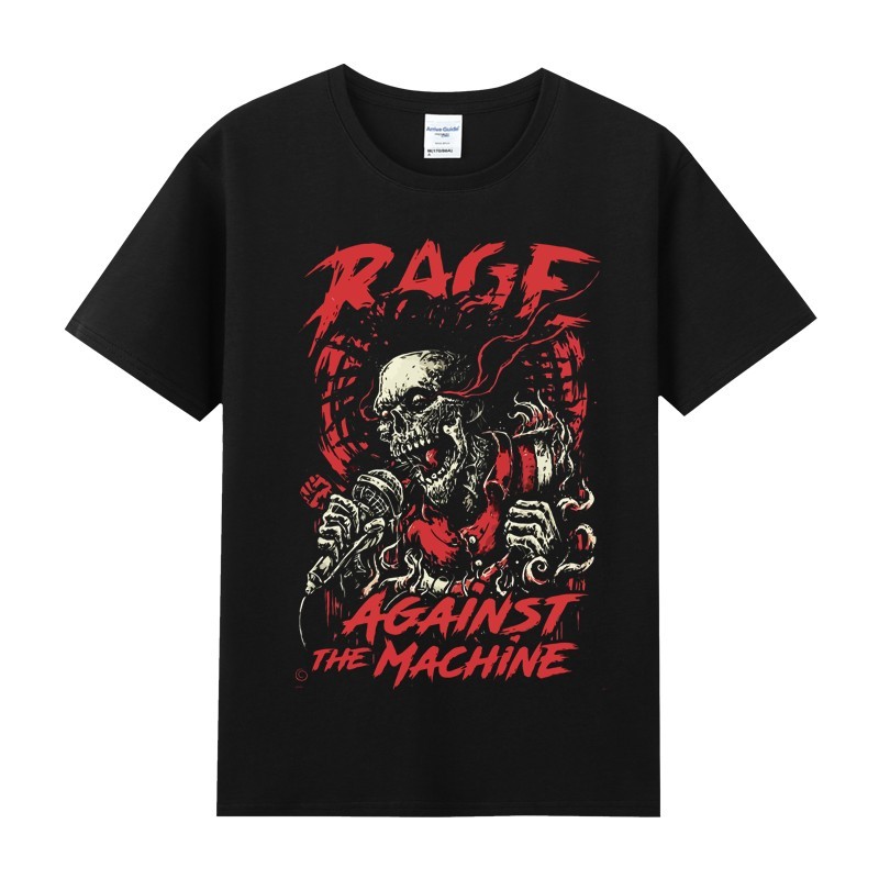 Music Soul Camiseta Unissex Rage Against The Machine Rock Band Estampa Confortável Estilosa Moderna Moda Alternativa