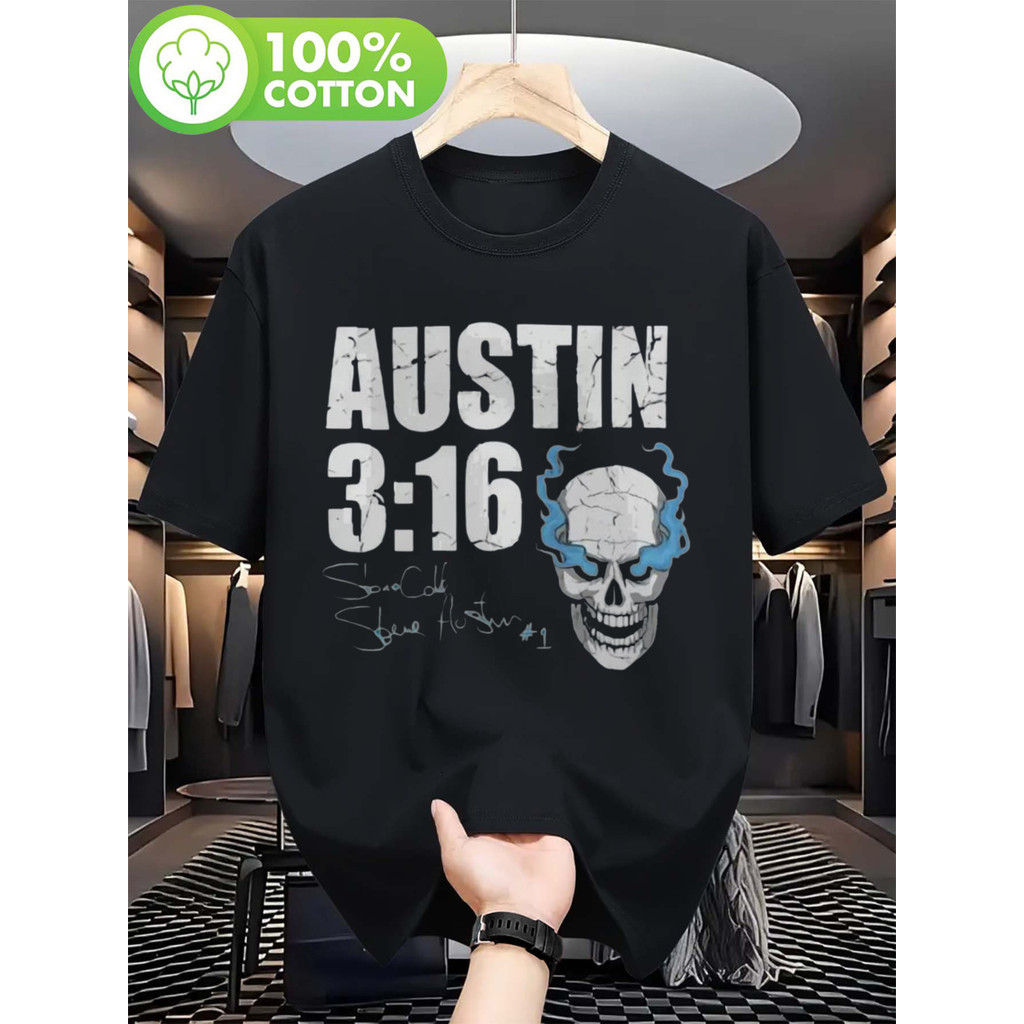 Camiseta Oversized Confortáveis Retro Skull Motorcycle Pattern Austin 316 Design Estilo Casual Confortável Moderna Estil