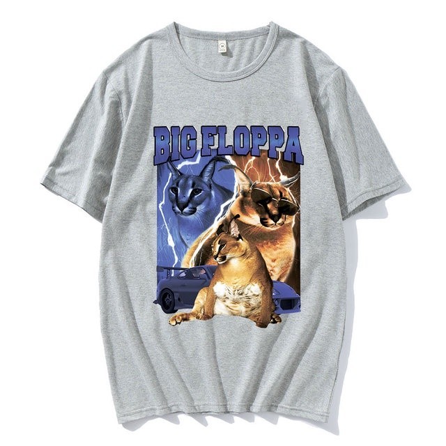 Camiseta Básica Big Floppa Lince Felino
