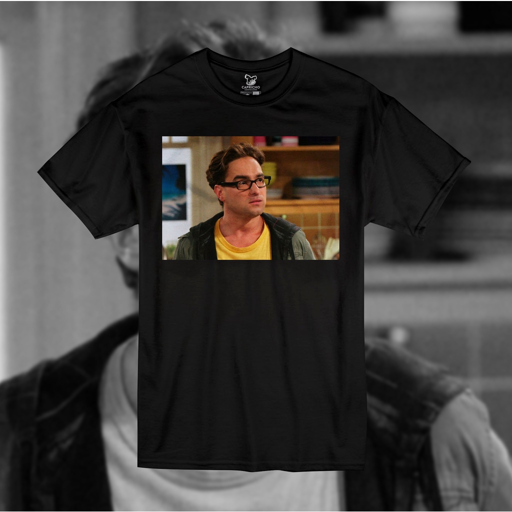 Camiseta The Big Bang Theory Leonard Unissex Tshirt Algodão