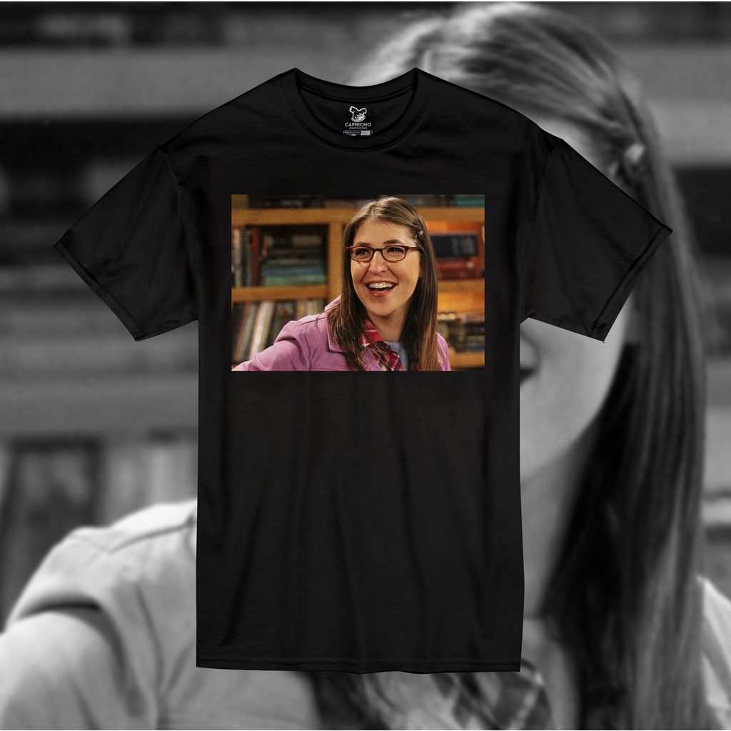 Camiseta The Big Bang Theory Amy Farrah Unissex Tshirt Algodão