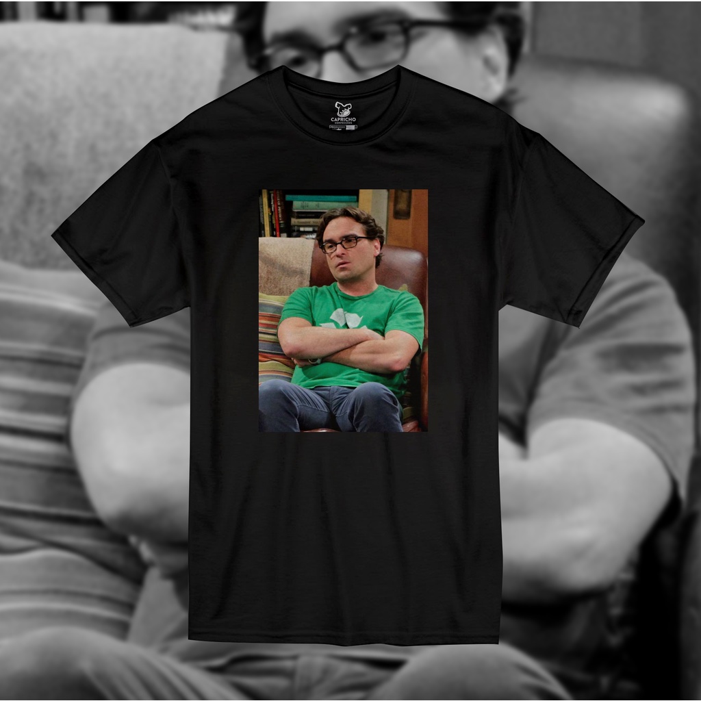 Camiseta The Big Bang Theory Leonard Unissex 100% Algodão