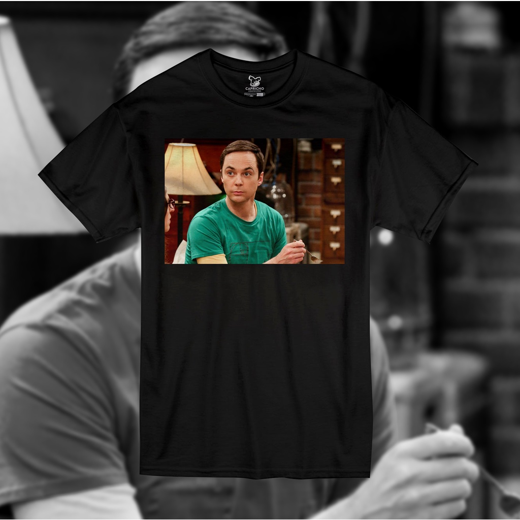 Camiseta The Big Bang Theory Sheldon Unissex Tshirt Algodão