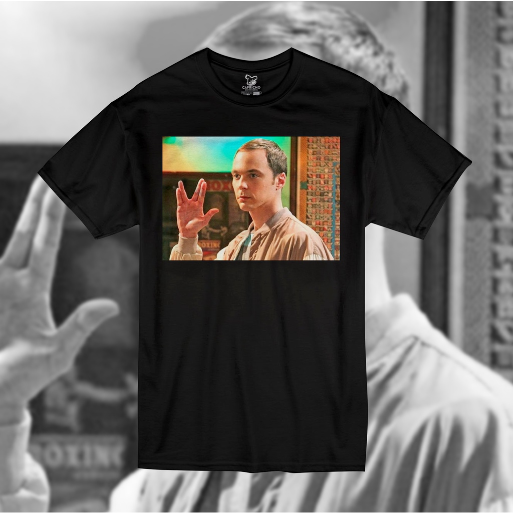 Camiseta The Big Bang Theory Sheldon Unissex Tshirt Algodão