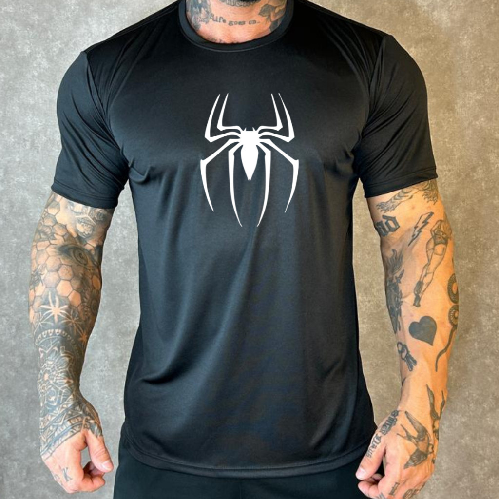 Camiseta Homem Aranha Dry Fit Spiderman Proteção UV 50+ anti odor 100 % qualidade e tecnologia