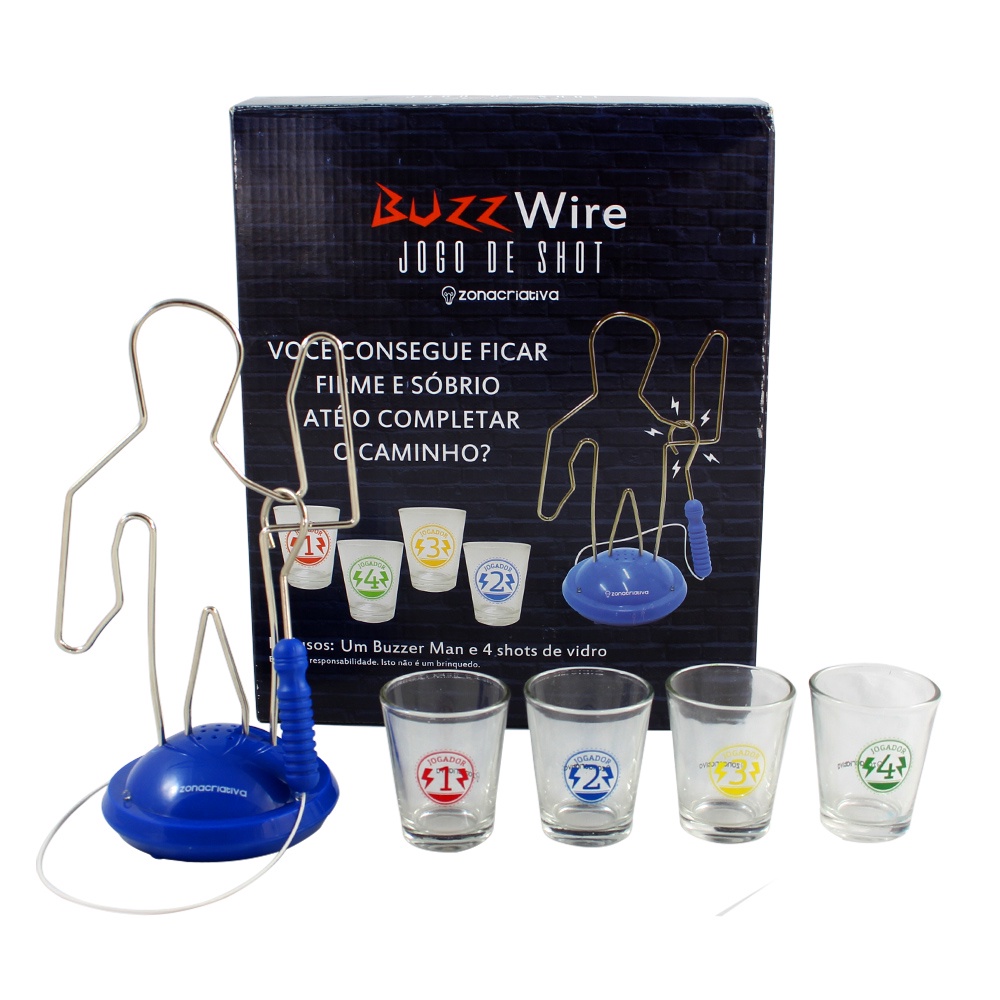 Jogo de shot Buzz Wire Game - Zona Criativa