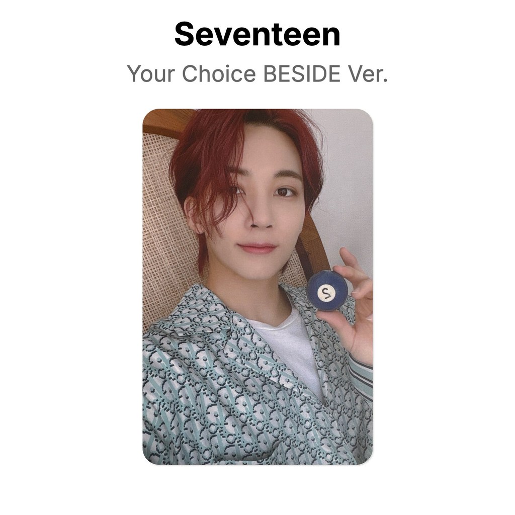 Dezessete Sua Escolha BESIDE Ver . Cartão Fotográfico Oficial JEONGHAN KPOP