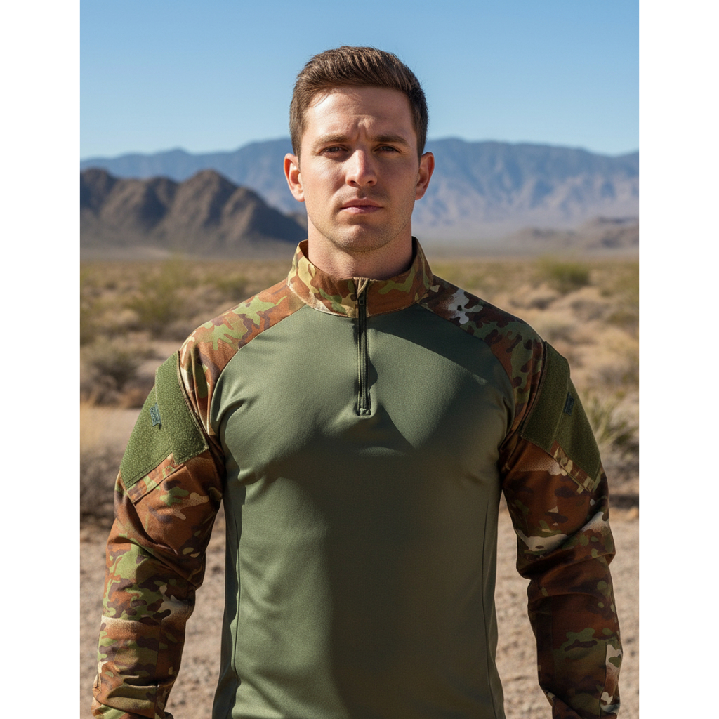 Camisa Combat Shirt Dry Fit Ripstop Reforçada UV50+