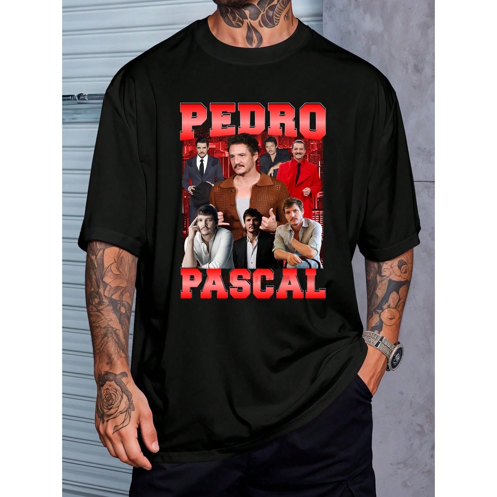 Camiseta Bootleg Pedro Pascal Ator Street Vintage Camisa Blusa Unissex Masculino Feminino Algodão Streetwear Plus Size