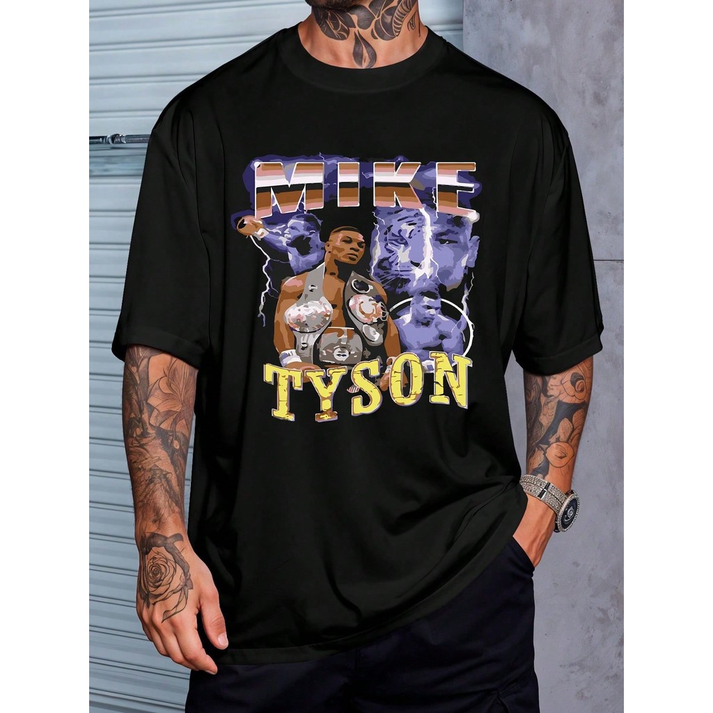 Camiseta Bootleg Mike Tyson Street Vintage Camisa Blusa Unissex Masculino Feminino 100% Algodão Streetwear Plus Size